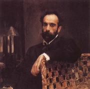Valentin Serov, Portrait of the Artist Isaac Levitan